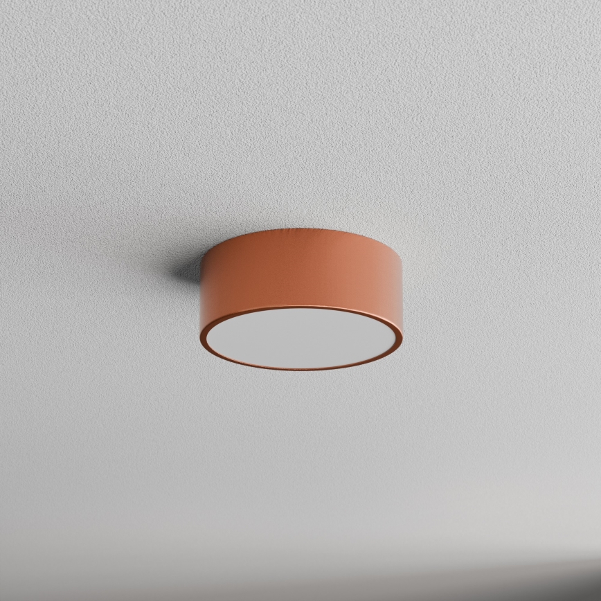 Plafonnier de salle de bains avec détecteur CLEO 1xE27/24W/230V Ø 20 cm IP54 cuivré