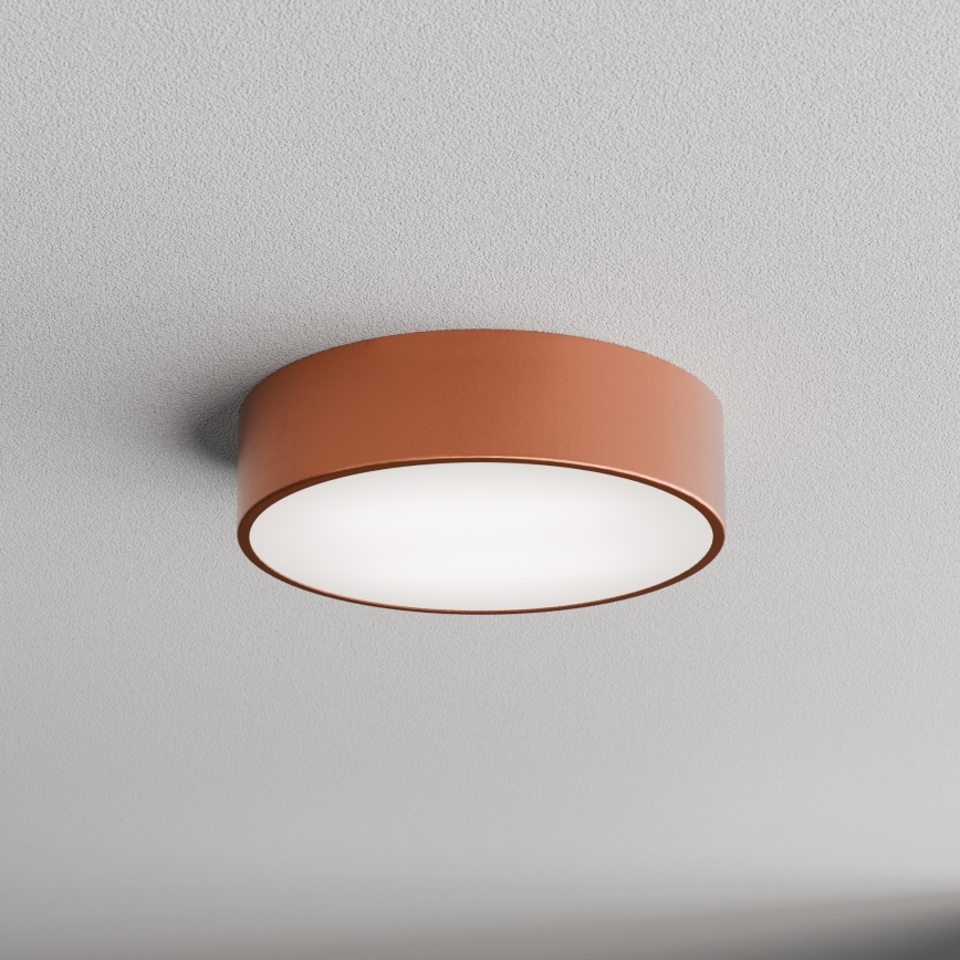 Plafonnier de salle de bains CLEO avec capteur 2xE27/24W/230V Ø 30 cm cuivré IP54