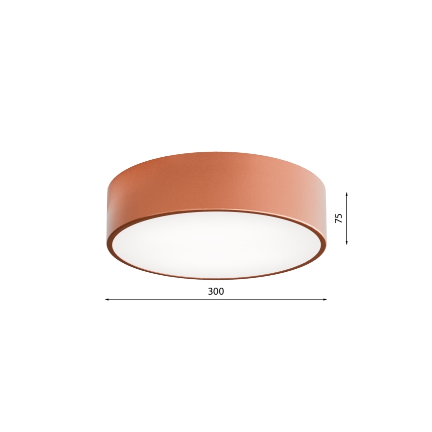 Plafonnier de salle de bains CLEO avec capteur 2xE27/24W/230V Ø 30 cm cuivré IP54