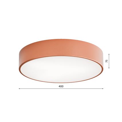 Plafonnier de salle de bains avec détecteur CLEO 3xE27/24W/230V Ø 40 cm cuivré IP54