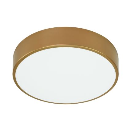 Plafonnier de salle de bains avec détecteur CLEO, 3xE27/24W/230V, Ø 40 cm, doré, IP54