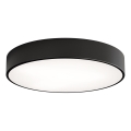 Plafonnier de salle de bains avec détecteur CLEO, 4x E27/24W/230V, Ø 50 cm, IP54, noir