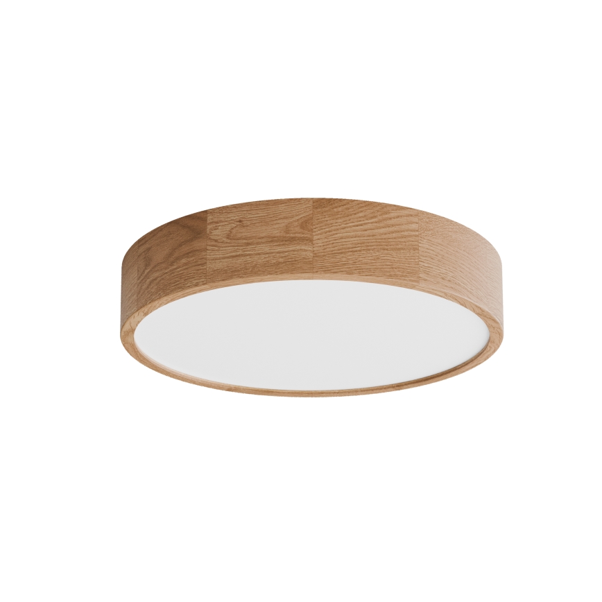 Plafonnier de salle de bains avec détecteur CLEO 4xE27/24W/230V diam. 47,5 cm IP54 chêne