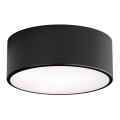 Plafonnier de salle de bains CLEO avec détecteur 1xE27/24W/230V Ø 20 cm IP54 noir