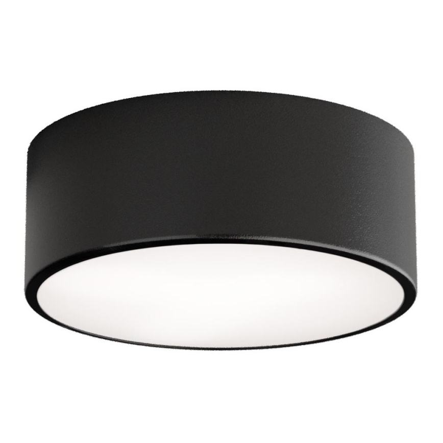 Plafonnier de salle de bains CLEO avec détecteur 1xE27/24W/230V Ø 20 cm IP54 noir