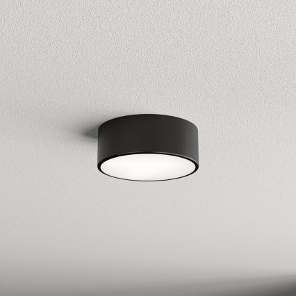 Plafonnier de salle de bains CLEO avec détecteur 1xE27/24W/230V Ø 20 cm IP54 noir