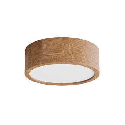Plafonnier de salle de bains CLEO avec détecteur 2xE27/24W/230V Ø 27,5 cm IP54 chêne