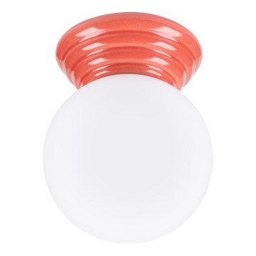 Plafonnier de salle de bains ZORI 1xG9/8W/230V Ø 12 cm IP44 rose