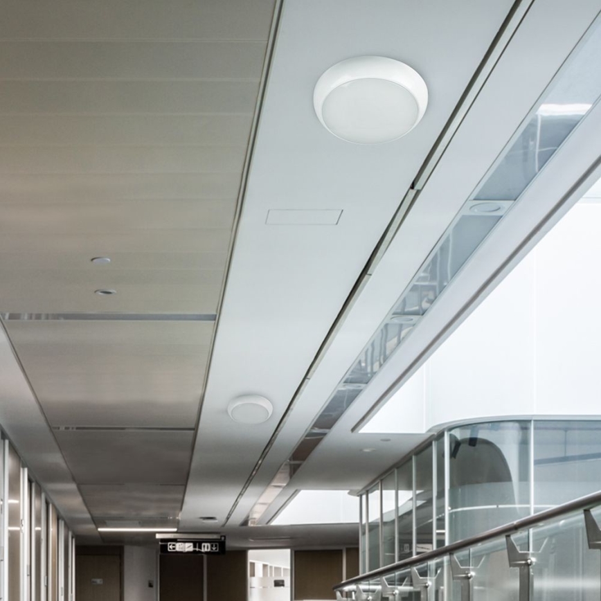 Plafonnier de secours avec détecteur LED/8W/16W/20W/230V IP65 3000/4000/6500K d. 32 cm