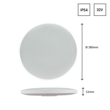 Plafonnier d'extérieur NYMPHEA LED/32W/230V IP54 3000K