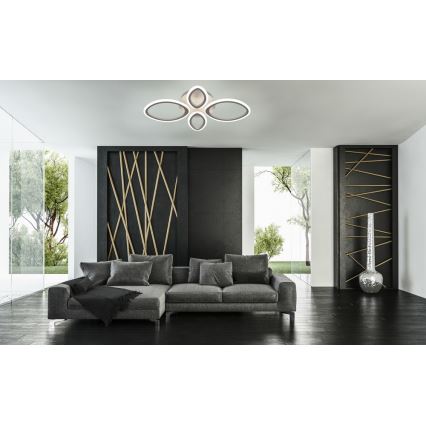 Plafonnier dimmable LED avec télécommande MESSINA 2xLED/52W/230V