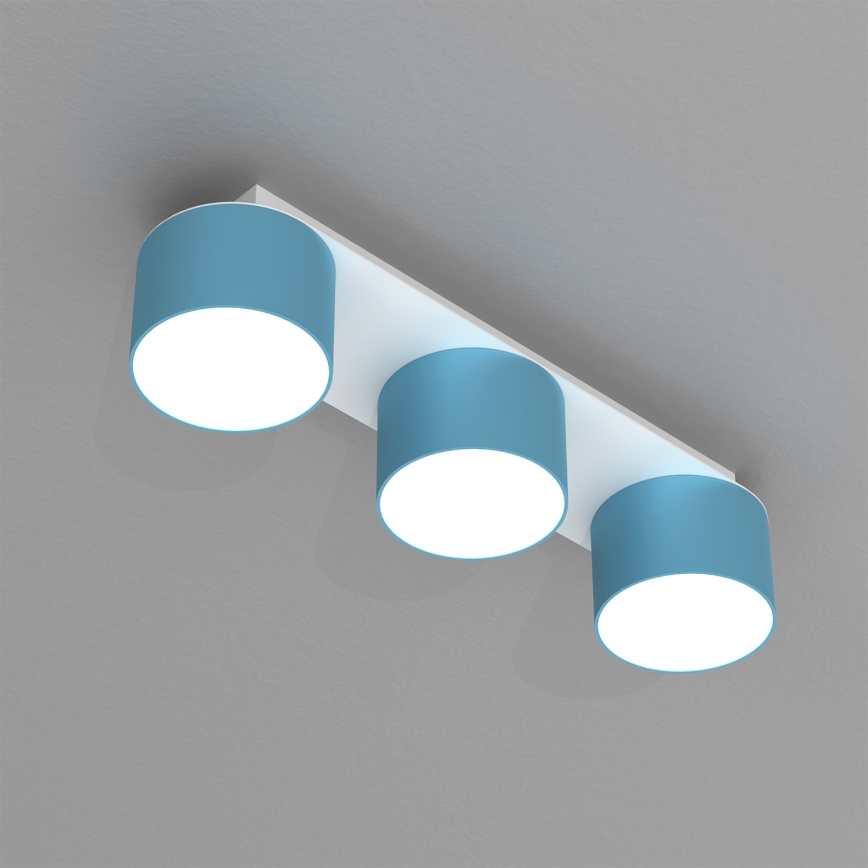 Plafonnier DIXIE 3xGX53/11W/230V bleu