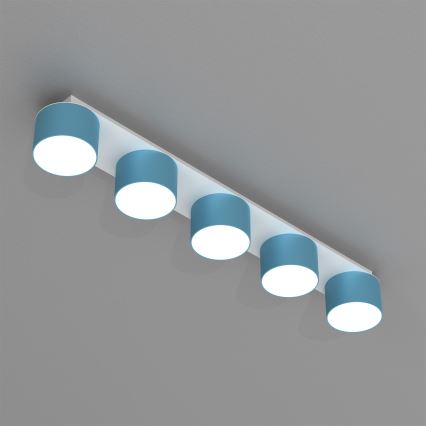 Plafonnier DIXIE 5xGX53/11W/230V bleu