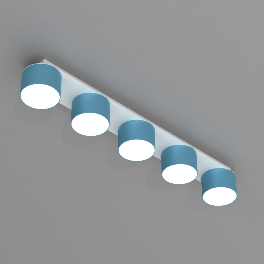Plafonnier DIXIE 5xGX53/11W/230V bleu