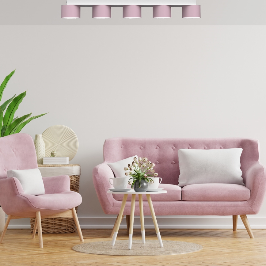 Plafonnier DIXIE 5xGX53/11W/230V rose