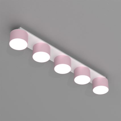 Plafonnier DIXIE 5xGX53/11W/230V rose