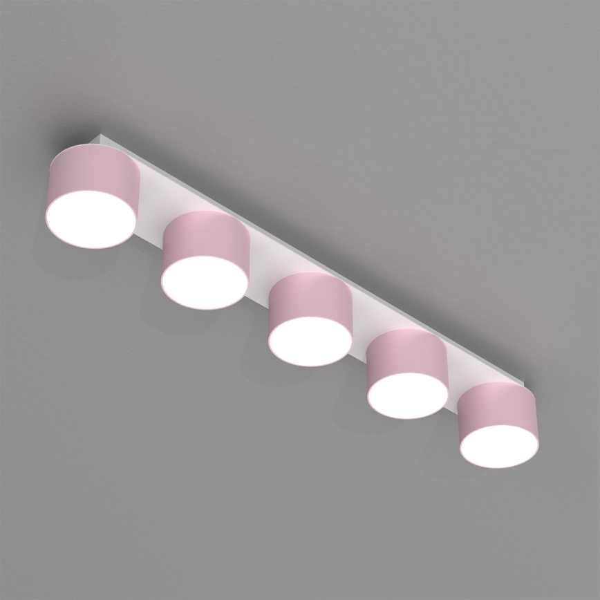 Plafonnier DIXIE 5xGX53/11W/230V rose