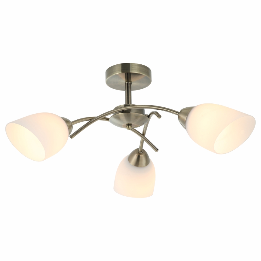 Plafonnier DONNA 3xE27/60W/230V patine