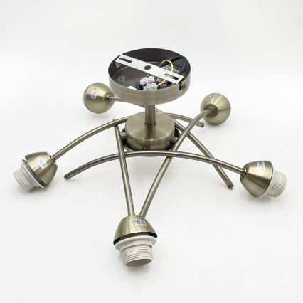 Plafonnier DONNA 5xE27/60W/230V patine
