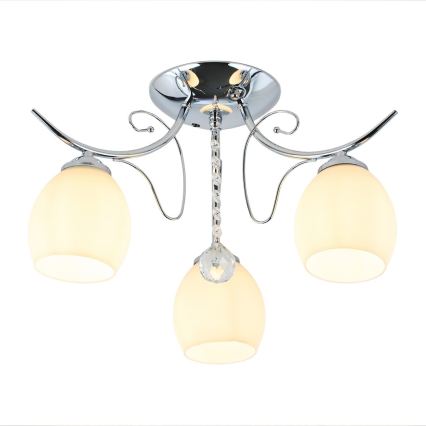 Plafonnier ELLA 3xE27/15W/230V chrome brillant