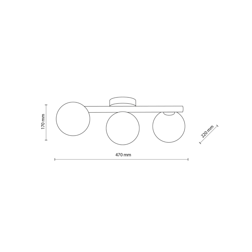 Plafonnier ELYON 3xG9/40W/230V pin