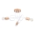 Plafonnier EMBER 3xE27/15W/230V blanc/beige/hêtre