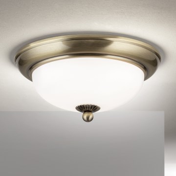 Plafonnier EMPIRA 2 x E14, 40 W, 230 V, Ø 26,5 cm, bronze