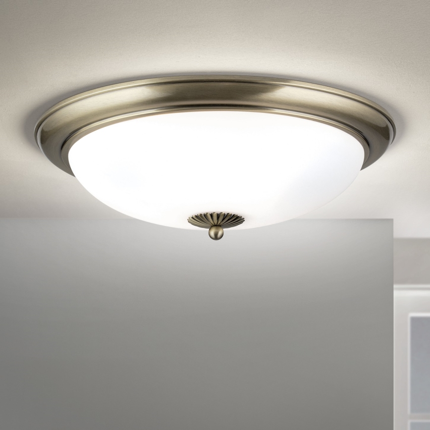 Plafonnier EMPIRA, 3 douilles E27 (max. 40 W chacune), 230 V, diamètre 48 cm, finition bronze