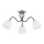 Plafonnier en applique ARIEL 3xE27/15W/230V chrome brillant/noir