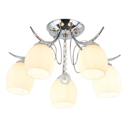 Plafonnier en applique ELLA 5xE27/15W/230V chrome brillant