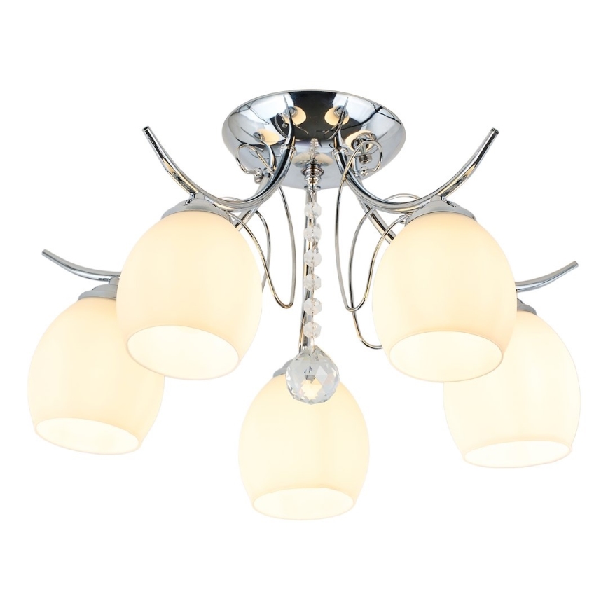 Plafonnier en applique ELLA 5xE27/15W/230V chrome brillant