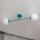 Plafonnier en applique MOON 2xE27/15W/230V turquoise
