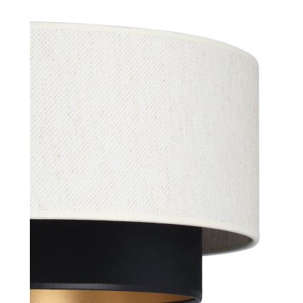 Plafonnier en applique NATIA 1xE27/60W/230V blanc/noir