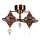Plafonnier en applique YENI 2xE27/40W/230V, finition bronze