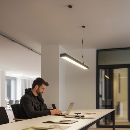 Plafonnier en saillie CYNIDECO LED/30W/230V 4000K noir