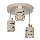 Plafonnier en saillie ELEN 3xE27/35W/230V beige/doré