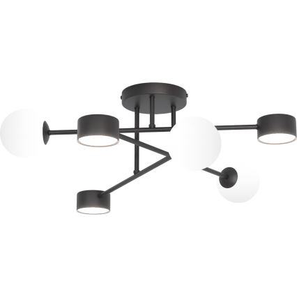 Plafonnier en saillie HOLON 3xG9/8W/230V + 3xGX53/12W, noir