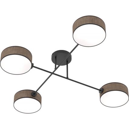 Plafonnier en saillie MAGA 4xE14/10W/230V marron