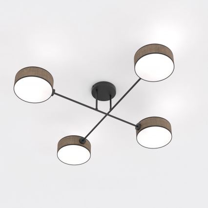 Plafonnier en saillie MAGA 4xE14/10W/230V marron