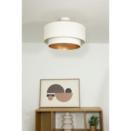 Plafonnier en saillie NATIA 1xE27/60W/230V Ø 45 cm blanc