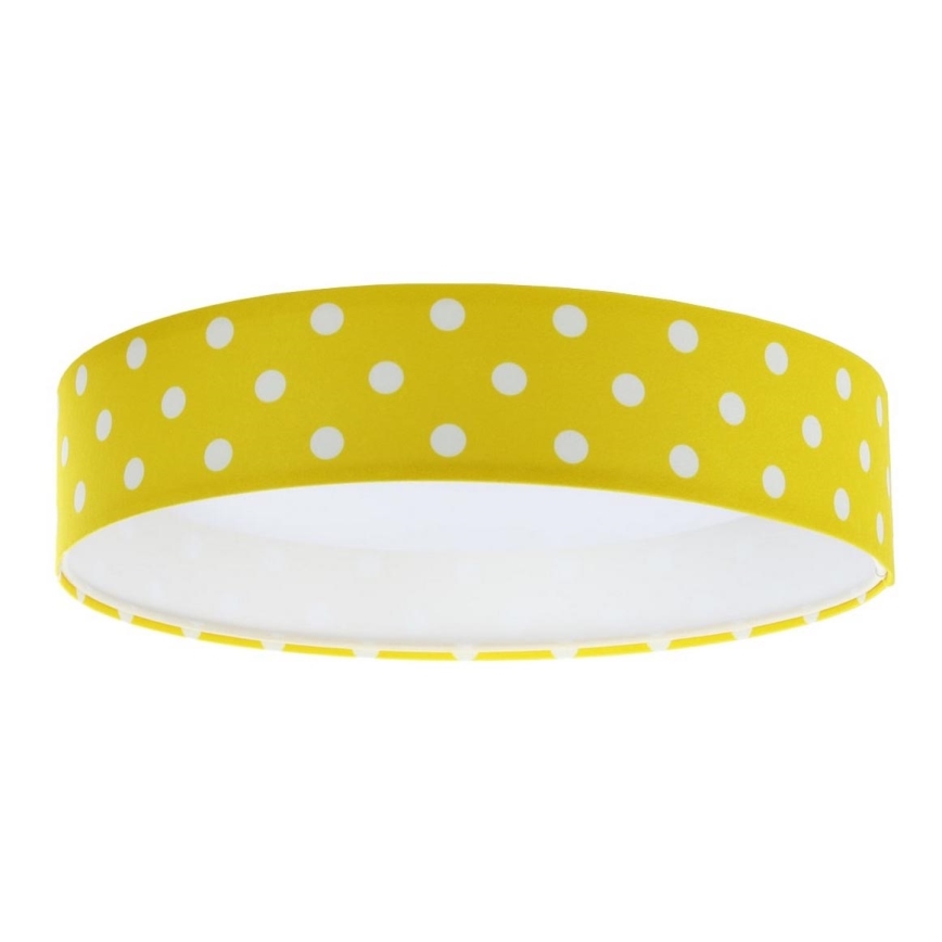 Plafonnier enfant GALAXY KIDS LED/24W/230V points jaune/blanc