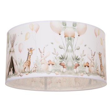 Plafonnier enfant KIDS ROOM 1xE27/60W/230V Ø 40 cm à motifs d'animaux