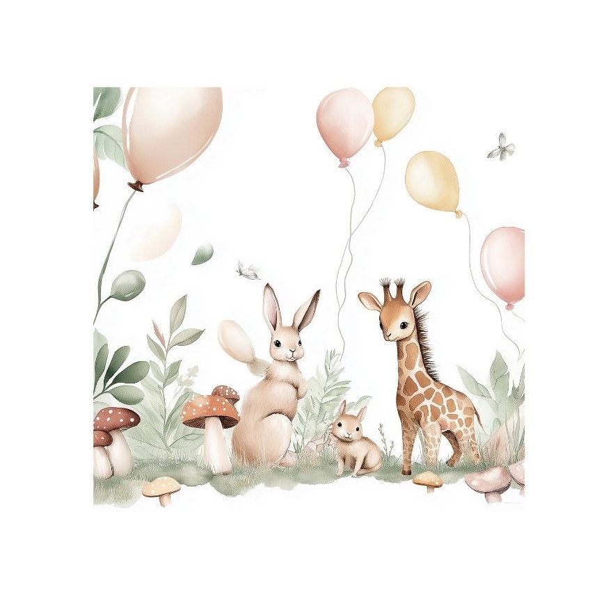 Plafonnier enfant KIDS ROOM 1xE27/60W/230V Ø 40 cm à motifs d'animaux