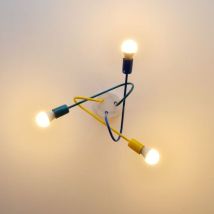 Plafonnier enfant LED OXFORD 3xE27/15W/230V