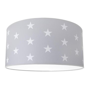 Plafonnier enfant STARS GREY 2xE27/60W/230V gris