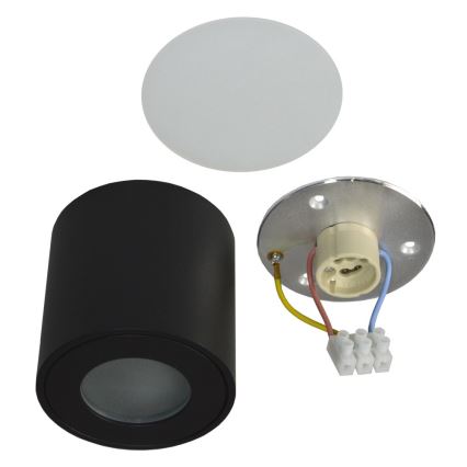 Plafonnier extérieur FARA 1xGU10/50W/230V IP54 noir