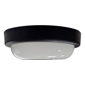 Plafonnier extérieur LED/15W/230V 4200K d. 15,5 cm IP64 noir