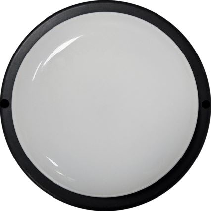 Plafonnier extérieur LED/15W/230V 4200K d. 15,5 cm IP64 noir