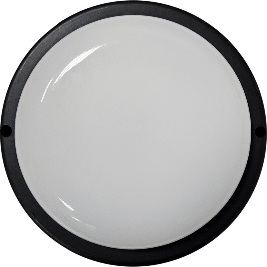 Plafonnier extérieur LED/15W/230V 4200K d. 15,5 cm IP64 noir
