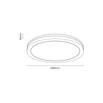 Plafonnier extérieur MARLON LED/12W/230V 4000K IP54 noir